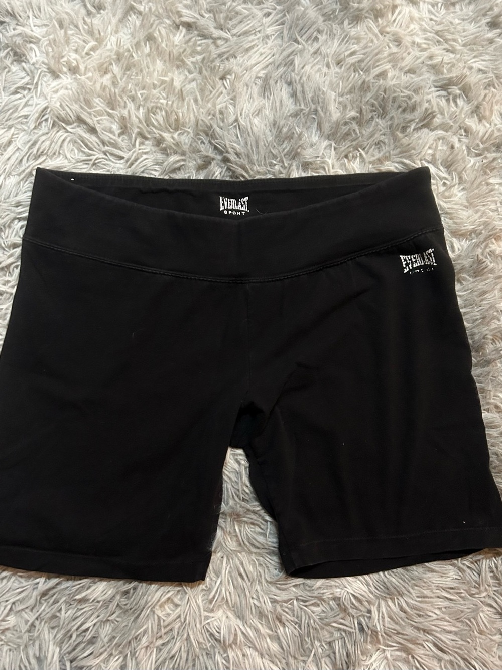 Everlast Black Women's Bike Shorts with Logo
